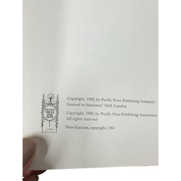 Desire of Ages by Ellen G. White‎ 1964 by Pacific Press Good Condition - Picture 3 of 7